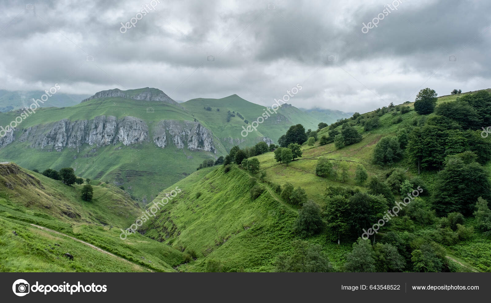Hillside steep slope limestone hi-res stock photography and images
