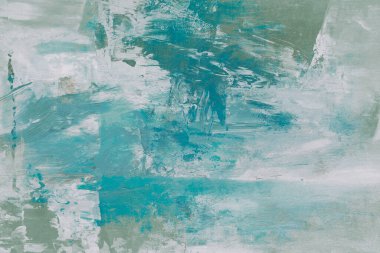 Cyan reklam yeşil boyalı tuval, soyut boyama grunge arkaplan 