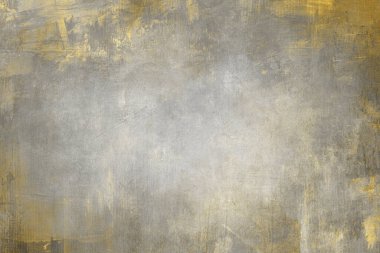 Tuval üzerinde akrilik boya, altın lekeli vignette ile soyut arkaplan, grunge desen