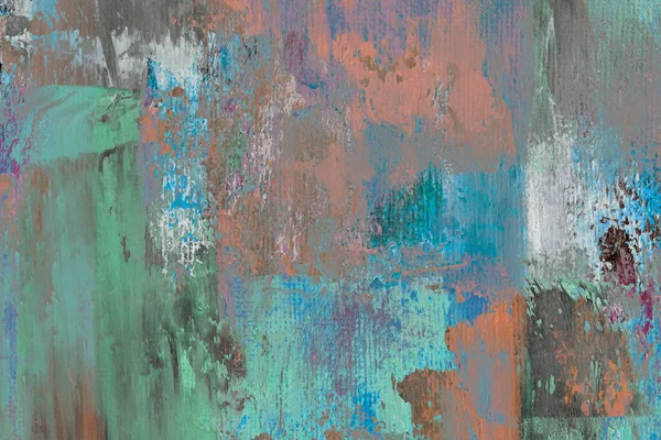 Pintura Acrílica Lona Abstrata Fundo Colorido Textura Grunge — Fotografia de Stock