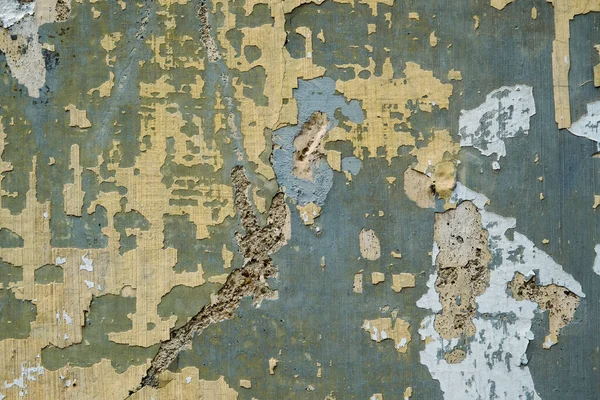 Szczegóły Starej Malowanej Ściany Resztkami Płatkujących Warstw Farby Tło Grunge — Zdjęcie stockowe