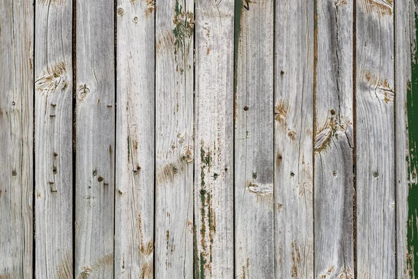 Vecchio Muro Assi Legno Intemperie Con Scarti Vernice Usurata — Foto Stock