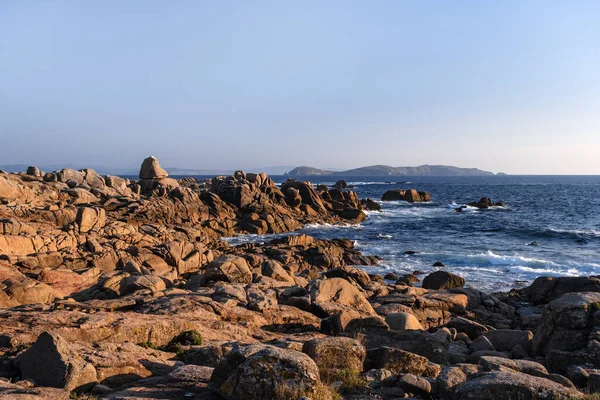 Rotskust San Vicende Mar Pontevedra Spanje — Stockfoto