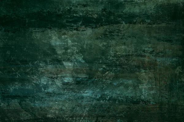 Dark green abstract painting grunge background