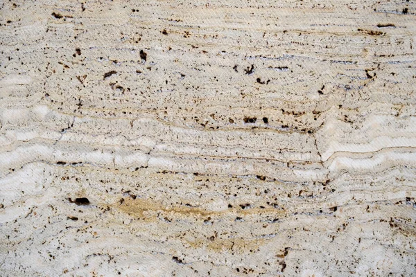 ベージュトラバーチン大理石壁タイル多孔質テクスチャの詳細 — ストック写真
