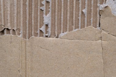 Yırtılmış karton grunge dokusunun ayrıntıları