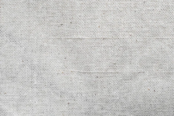 Деталь Тканого Фона Белого Льняного Полотна — стоковое фото