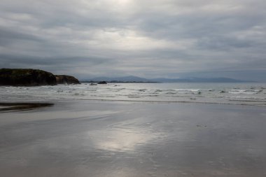 Galiçya 'nın Lugo eyaletindeki güzel Cantabrian kıyı şeridi.