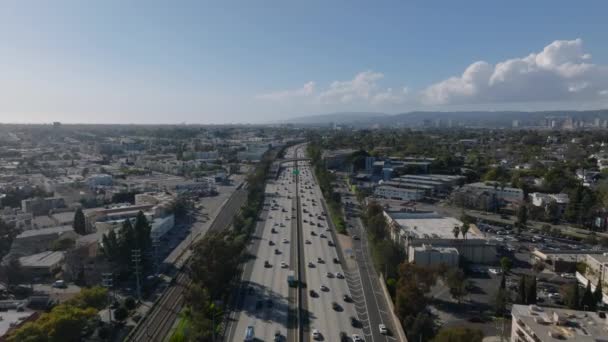 황금시간대의 오릅니다 이웃의 영상이야 로스앤젤레스 캘리포니아 — 비디오