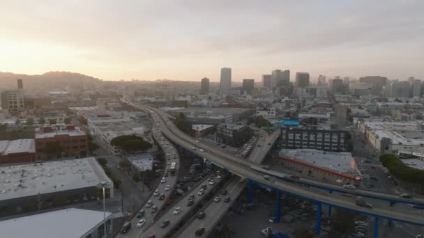 도시의 인프라를 공중에서 수있다 레벨의 샌프란시스코 캘리포니아 — 비디오