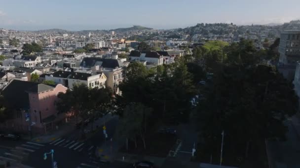 Avant Volent Dessus Développement Dense Ville Dans Arrondissement Urbain Résidentiel — Video