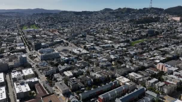 대도시에서 발전의 파노라마 자치구의 샌프란시스코 캘리포니아 — 비디오