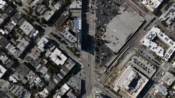 鳥の目都市のバラの町の開発のショット 高さから建物や通りのグリッド 米国カリフォルニア州サンフランシスコ — ストック動画