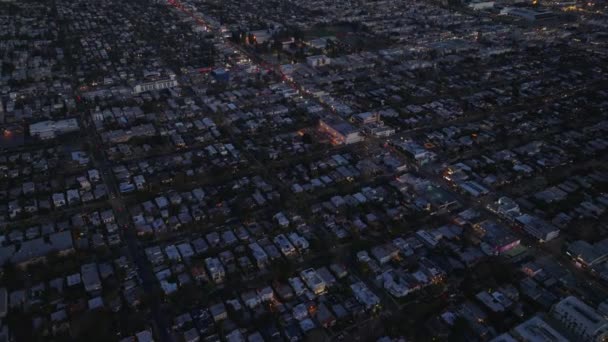 지역의 거리를 주택들이 줄지어 모습을 한눈에 수있습니다 로스앤젤레스 캘리포니아 — 비디오