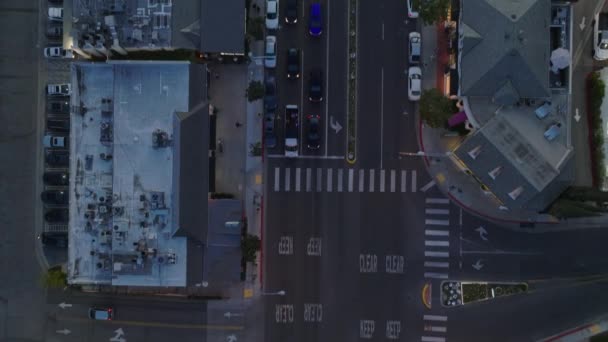 Aufnahmen Von Kreuzungen Und Verkehr Den Straßen Der Stadt Der — Stockvideo