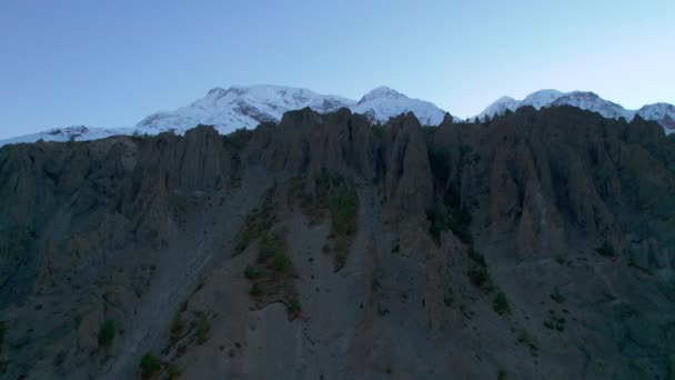 Vista Aves Increíble Cinemático Himalaya Nepal Picos Montaña Verano Con — Vídeos de Stock