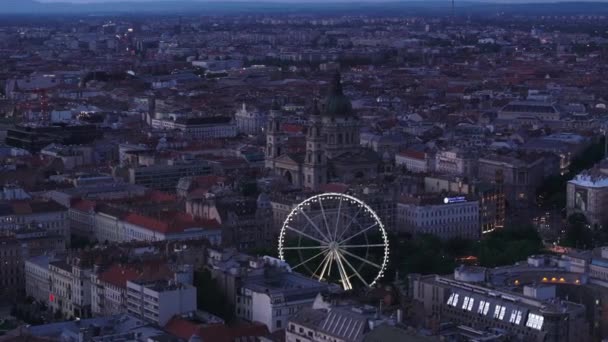 Letecký Panoramatický Výhled Staré Město Historickými Památkami Turistickými Památkami Staré — Stock video