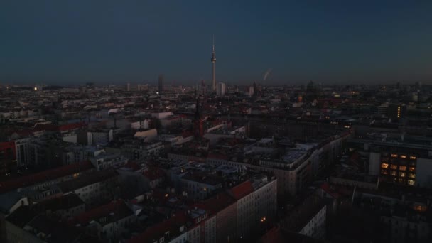 Vue Panoramique Aérienne Des Immeubles Appartements Dans Quartier Résidentiel Urbain — Video