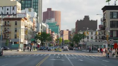 Dinamik New York Şehir Tramvayı, Manhattan 'ın Fırtınası' nı yakalamak Öğleden Sonra İş Saati.