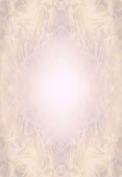 Ätherisches Helles Pfirsichgold Fließende Mustervorlage Symmetrischer Spiritueller Energiefeld Hintergrund Mit — Stockfoto