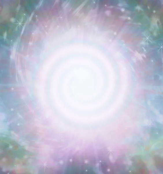 Schöne Perfekte Helle Weiße Spirale Spirituellen Hintergrund Glühende Spiralförmige Weiße — Stockfoto