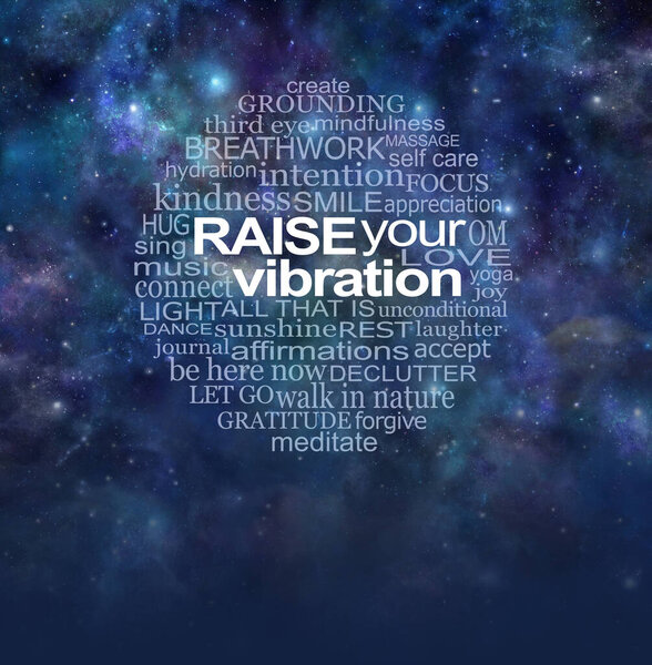 Спиритические слова, вдохновляющие тебя и повышающие твою вибрацию - темное ночное небо в дальнем космосе и идеальное облако слов, актуальное для жизни и повышающее твою вибрацию                               