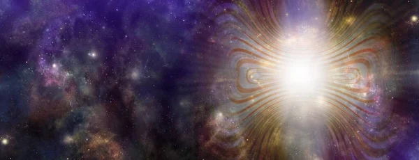 Energy Wave Phenomenon Deep Space Concept Background Μαζική Όμορφη Αντηχούν — Φωτογραφία Αρχείου