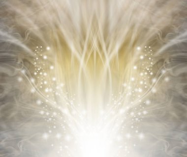Powerful healing energy Template - Outflowing golden light with sparkles glittering either side ideal for a healing spiritual theme background  clipart