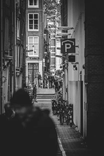 Amsterdam Paesi Bassi Ottobre 2017 Persone Che Camminano Strade Amsterdam — Foto Stock