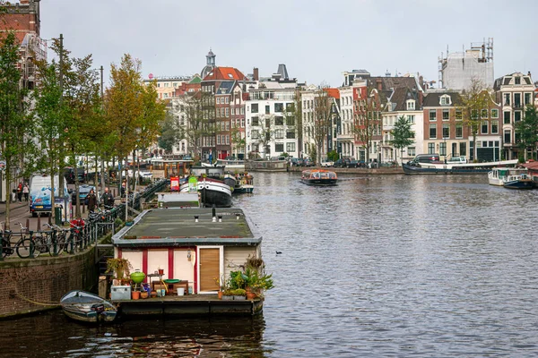 Amsterdam Netherlands October 2017 Canals Amsterdam Used Public Transport Tours — Foto Stock