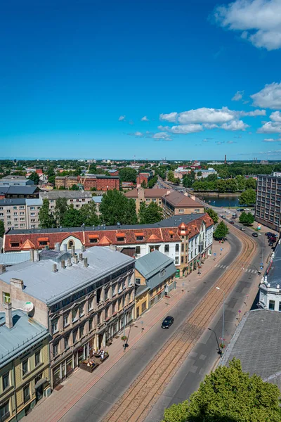 Liepaja Latvia June 2023 Aerial View City Centre Liepaja City — Stock Photo, Image