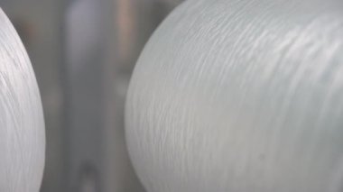 Tekstil endüstrisi. İplik Spools 'u kapat