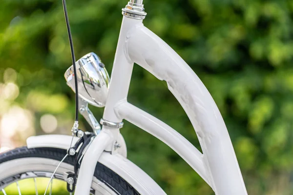 close up of a German Netherlands Ukrainian bike bicycle lamp headlights
