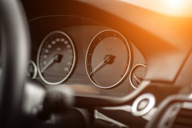 Control panel dashboard car fragment Automatic transmission gear shift in car