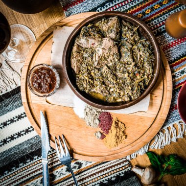 Et ve tavuk için Mısır doğu yemeği