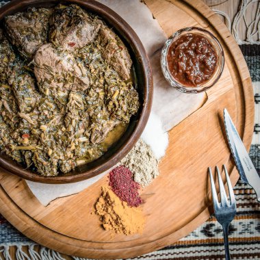 Et ve tavuk için Mısır doğu yemeği