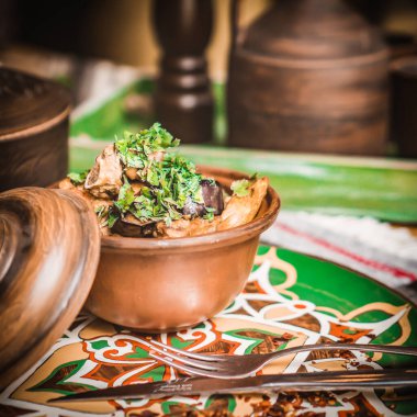 Mısır Kahvaltısı - Geleneksel Mısır yemeği, Orta Doğu yemekleri iğrenç mezeler Aynı zamanda Ramazan yemeği, ve Falafel veya Mısır falafeli.