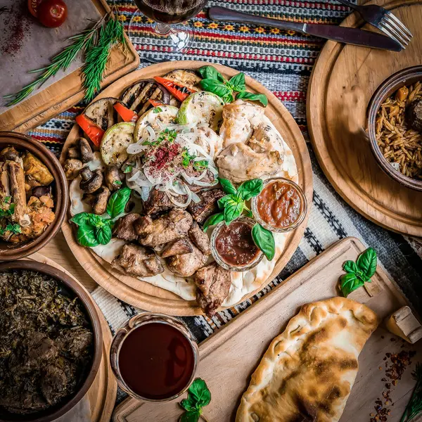Arabic Cuisine: Middle Eastern traditional lunch. It's also Ramadan 