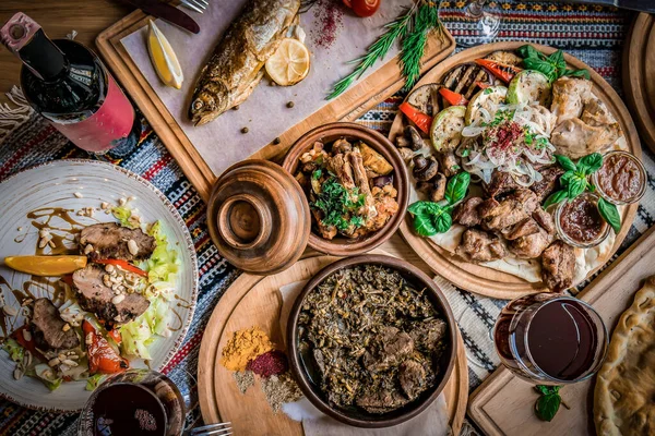 Arabic Cuisine: Middle Eastern traditional lunch. It\'s also Ramadan \