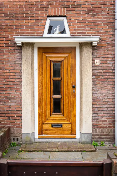 Typical Dutch Door Dutch Holland Architectural Detail Door Netherlands City — Stock Photo, Image