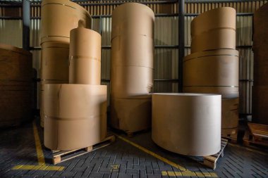 Kağıt Fabrikası Endüstrisi. Depo prodüksiyon deposu