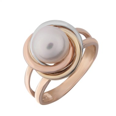 Mücevher alyansı altın. Nişan yüzüğü izole edilmiş beyaz arkaplan