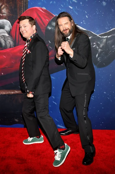 Stock image Los Angeles, CA,  - Nov 29, 2022: Josh Miller and Pat Casey arrive at the movie premiere of 