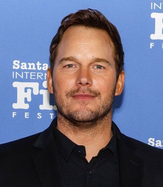 SANTA BARBARA, CALIFORNIA - February 16, 2023: Chris Pratt attends the Cinema Vanguard Award ceremony honoring Colin Farrell and Brendan Gleeson at The Arlington Theatre