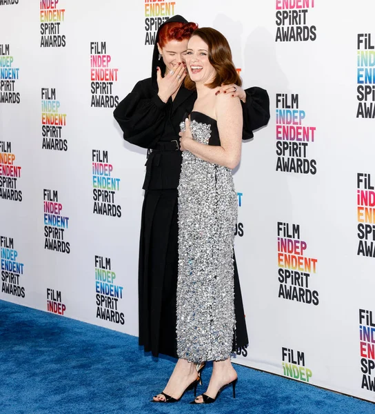 サンタモニカ カリフォルニア州 2023年3月4日 ジェシー バックリーとクレア フォイが2023年映画インディペンデントスピリット賞を受賞 — ストック写真