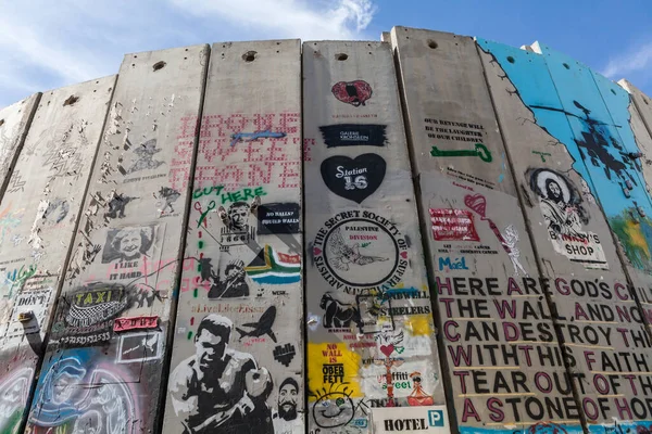 Bethlehem Israel Circa May 2018 Israeli West Bank Barrier Wall — Stock Photo, Image