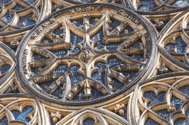 PRAG, CZECH Cumhuriyet - CIRCA MAYIS 2017: The Metropolitan Cathedral of Saints Vitus 'un görüntüsü Mayıs 2017' de Prag 'da.