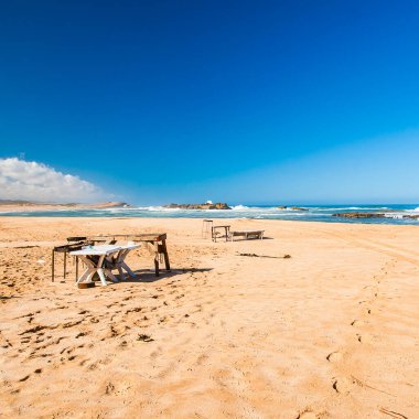 OUALIDIA, MOROCCO - CIRCA EPTEMBER 2014: Oualidia 'nın Eylül 2014' te Oualidia 'da görülmesi.