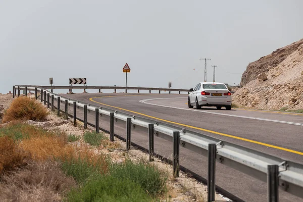 Nagev Israel Circa Mayo 2018 Vista Carretera Través Del Desierto — Foto de Stock