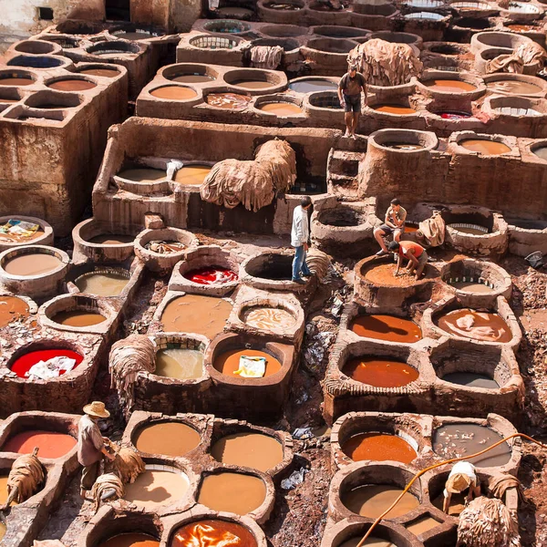 stock image FES, MOROCCO - CIRCA SEPTEMBER 2014: view of old medina in Fe